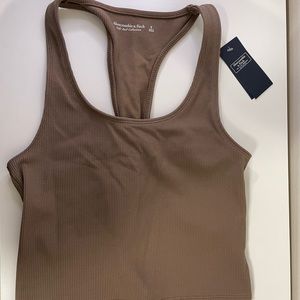 Abercrombie Ribbed Racerback Scoopneck Tank